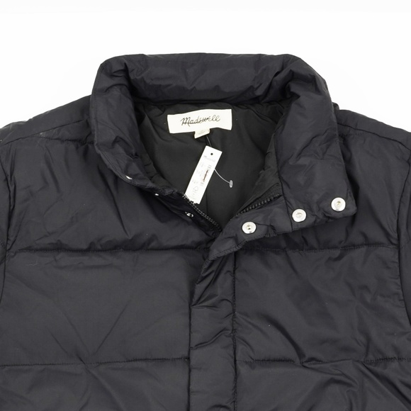 New MADEWELL Mens Quilted Puffer Jacket in Black - Picture 3 of 4